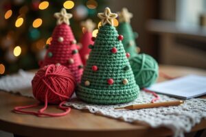 Weihnachtsbäume häkeln leicht gemacht