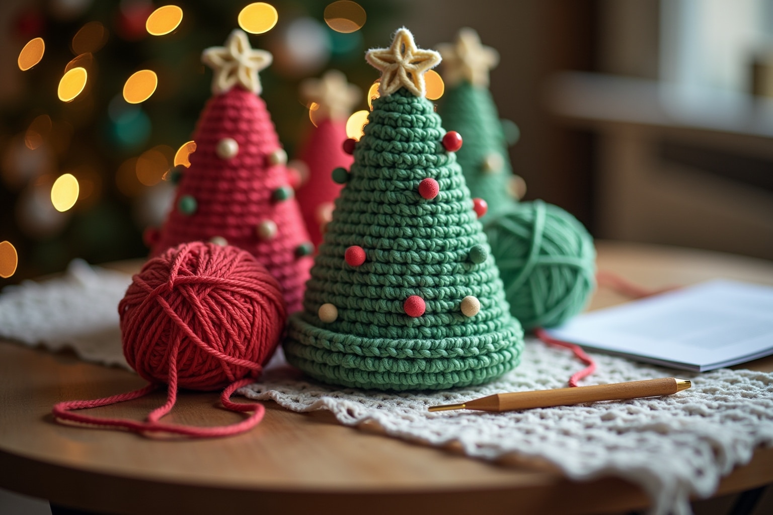 Weihnachtsbäume häkeln leicht gemacht